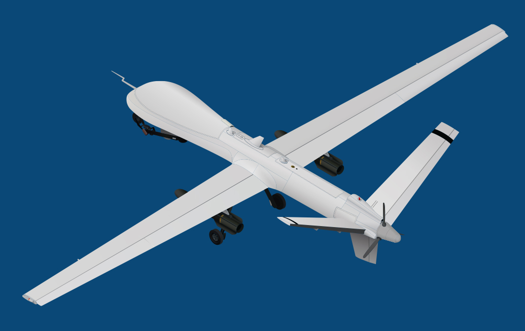 Unmanned Aerial Vehicle Isometric View