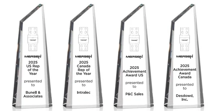 4 sales awards trophies