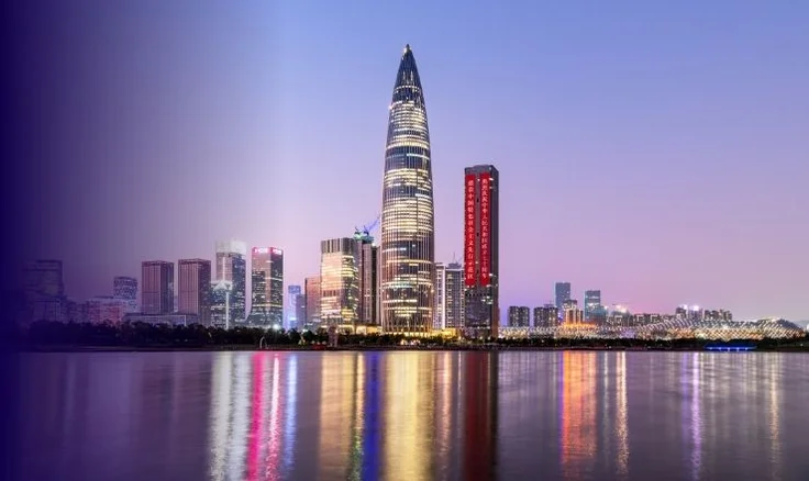 view of Shenzhen city in China