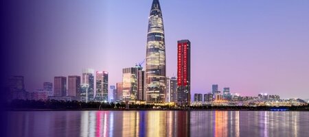 view of Shenzhen city in China