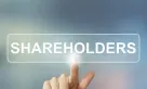 shareholders button with a hand