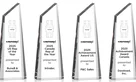 4 sales awards trophies