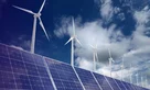 Wind turbine and solar panels