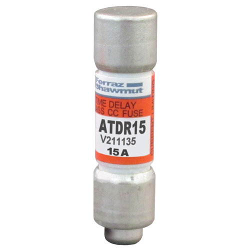 Fuse ATDR - Class CC - Time-Delay 600VAC 300VDC 15A Ferrule Amp-Trap 2000
