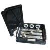 Black connection box for metro with cover
